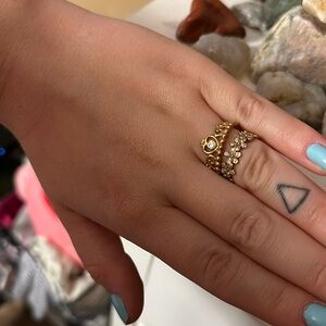 Pair of pandora rings